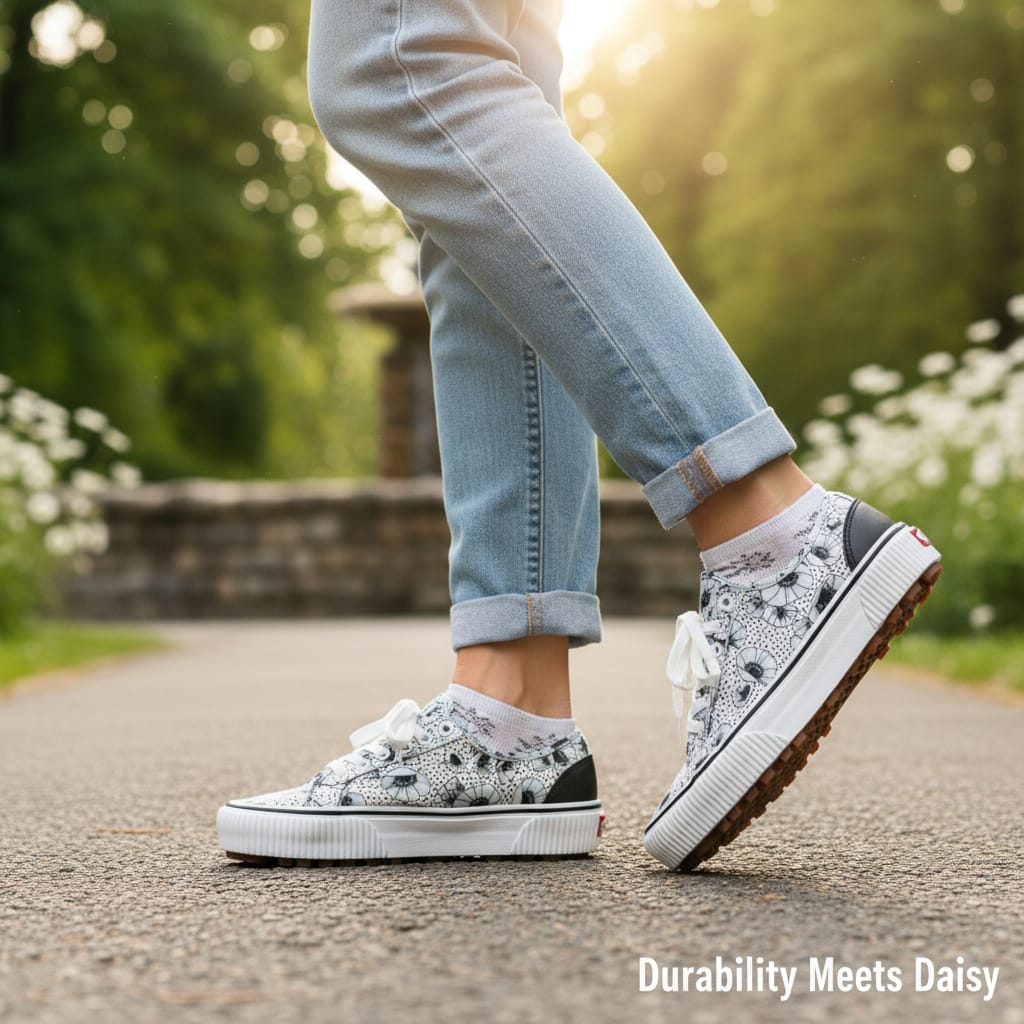 Vans Floral Leather Shoes: Because Your Feet Deserve a Garden Party - Durability Meets Daisy in context